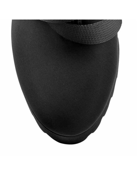 Platform Round Toe Zipper Strap Chunky High Heels Ankle Boots
