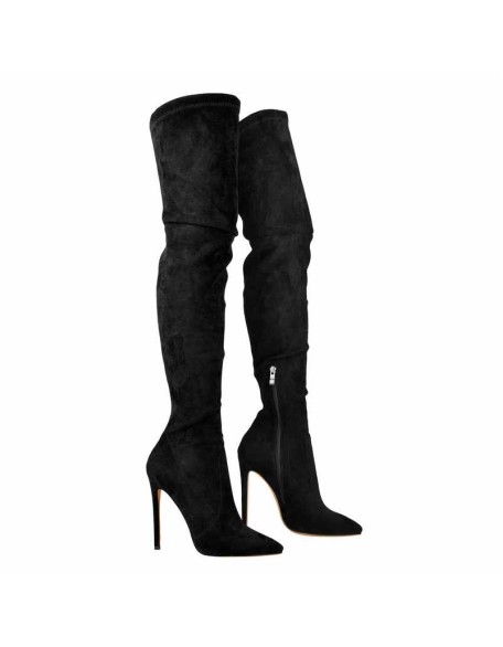 Stretch Over the Knee High Boots Pointed Toe Stiletto Booties