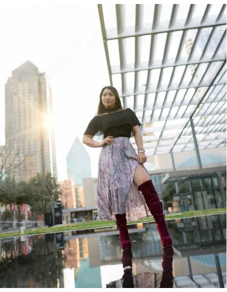 Burgundy Suede Platform Buckle Stiletto Over The Knee High Boots