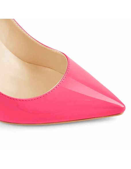 8cm 10cm 12cm Rose Red Pointed Toe Slip On High Heel Pumps