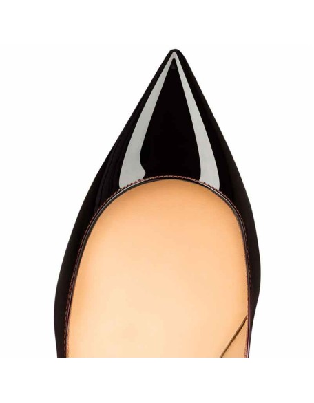 Black Red Gradient Pointed Toe Slip On 2.5inches(6.5CM) High Heel Pumps