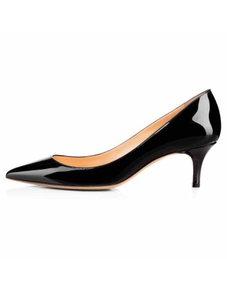 Pointed Toe Slip On 2.5inches(6.5CM) High Heel Pumps