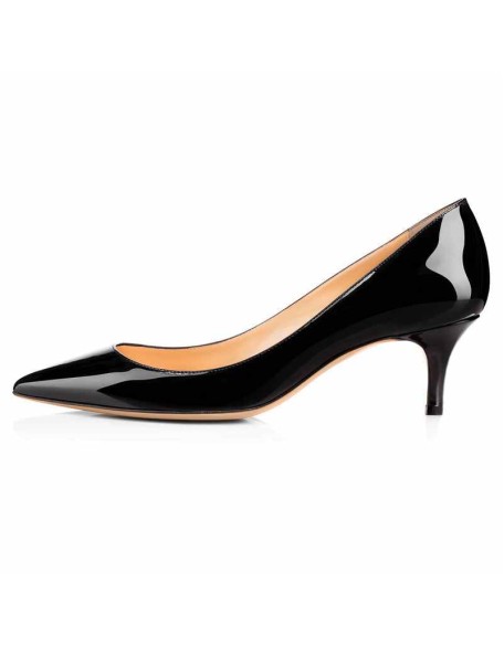 Pointed Toe Slip On 2.5inches(6.5CM) High Heel Pumps