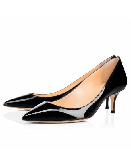 Pointed Toe Slip On 2.5inches(6.5CM) High Heel Pumps