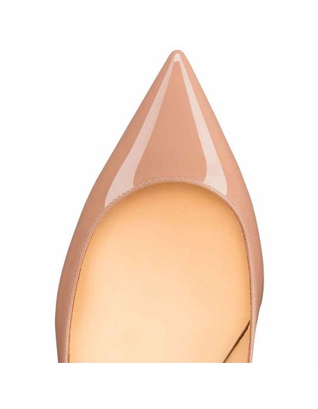 Baby Pink Pointed Toe Slip On 2.5inches(6.5CM) High Heel Pumps