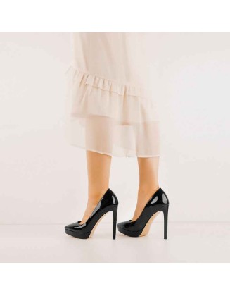 Low Platform Pointed Toe Stiletto Heels Pumps