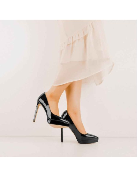 Low Platform Pointed Toe Stiletto Heels Pumps