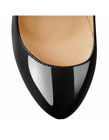 Platform Pointed Toe Chunky Square High Heels Pumps