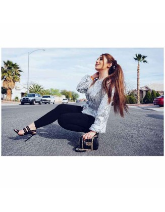 Black Mesh Straps Stiletto Heel Slingback Ankle Buckle Strap Sandals