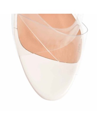 Platform Criss Cross Transparent Strap Slip On Glitter High Heels Wedge Sandals Mules