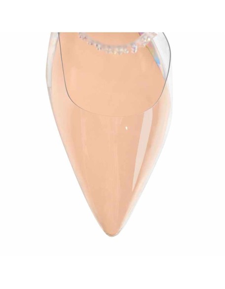 Transparent Pointed Toe Colorful Rhinestones Band Clear Tapered High Heel Sandals Mules