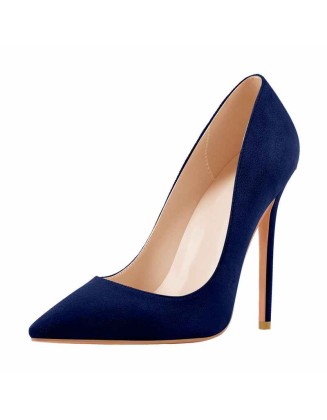 8cm 10cm 12cm Blue Pointed Toe Pumps Classic Stilettos