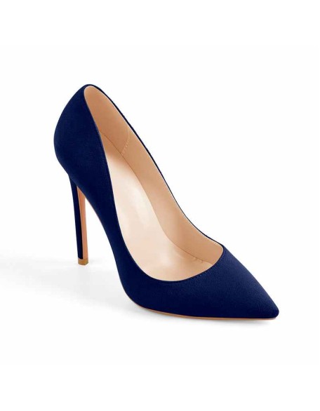 8cm 10cm 12cm Blue Pointed Toe Pumps Classic Stilettos