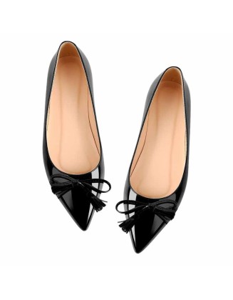 Black Patent Leather Flat pumps