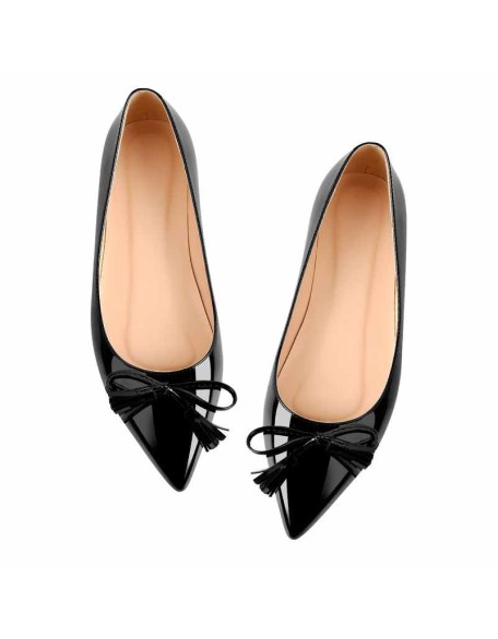 Black Patent Leather Flat pumps