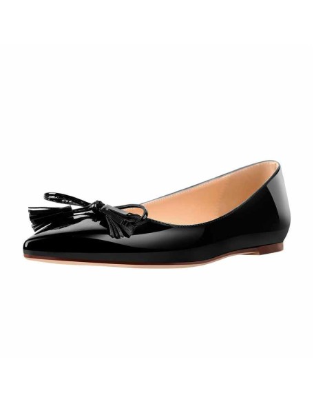 Black Patent Leather Flat pumps