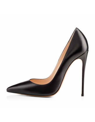 8cm 10cm 12cm Matte Pointed Toe Slip On High Heel Pumps