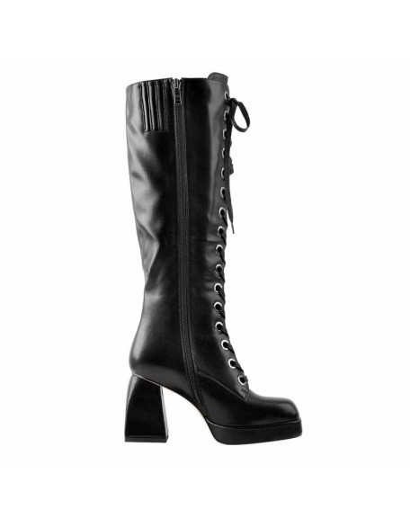 Square Chunky Heels Over The Knee Platform Boots