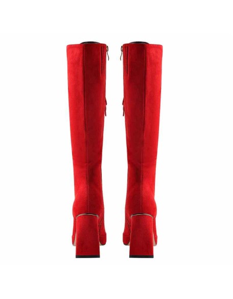 Square Chunky Heels Over The Knee Platform Boots