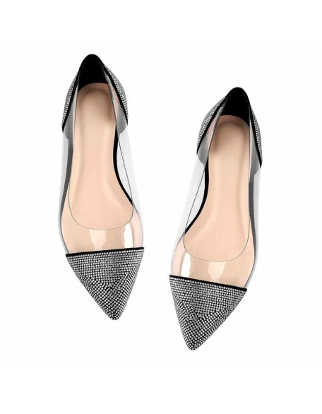 Clear Rhinestone Flats