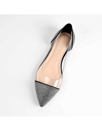 Clear Rhinestone Flats