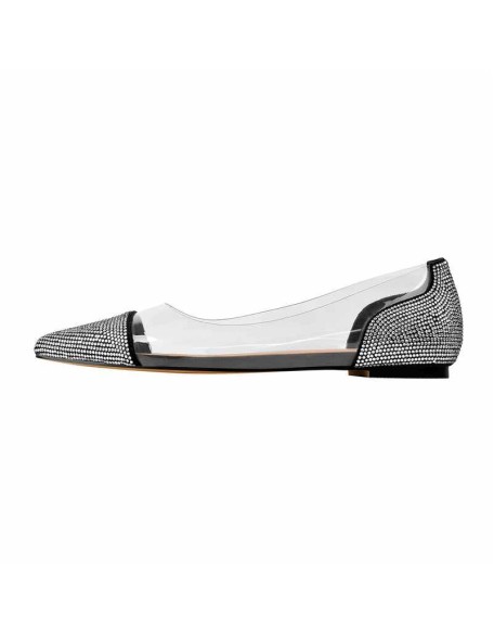 Clear Rhinestone Flats