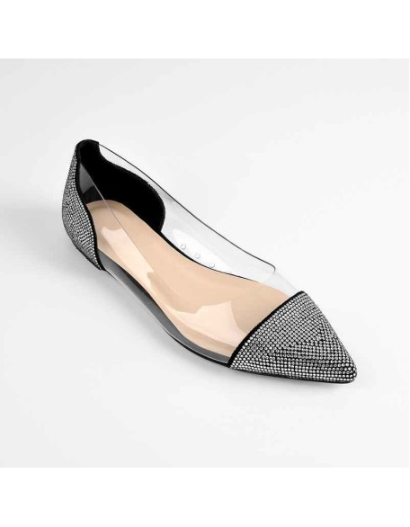 Clear Rhinestone Flats