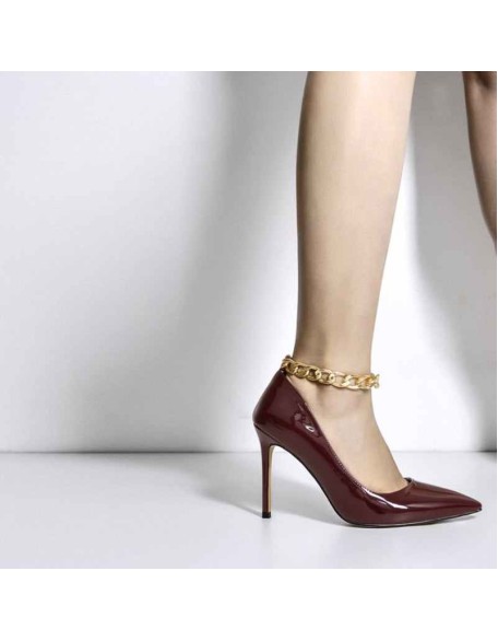 10cm Patent Leather Pointed Toe Pumps