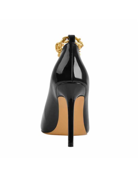 10cm Patent Leather Pointed Toe Pumps