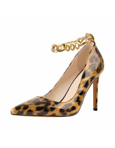 10cm Patent Leather Pointed Toe Pumps
