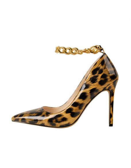 10cm Patent Leather Pointed Toe Pumps