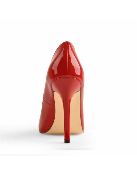 Red Pointed Toe Patent Leather High Heels Stiletto Pumps