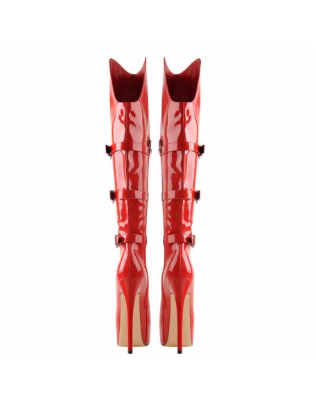 Leather Platform High Over The Knee High Heel Boot