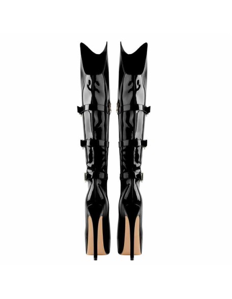 Leather Platform High Over The Knee High Heel Boot