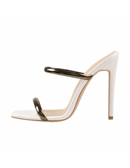 Square Toe High Heel Stiletto Sandals
