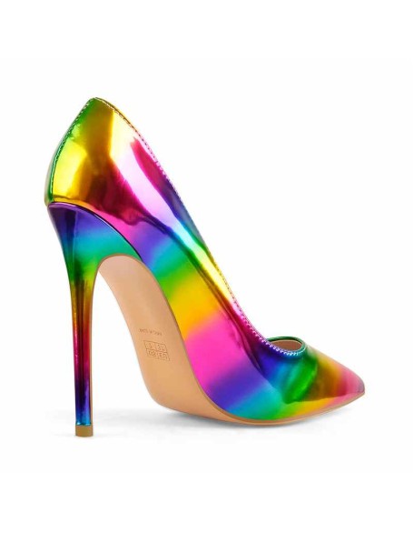 Rainbow Pointed Toe Stilettos Pumps