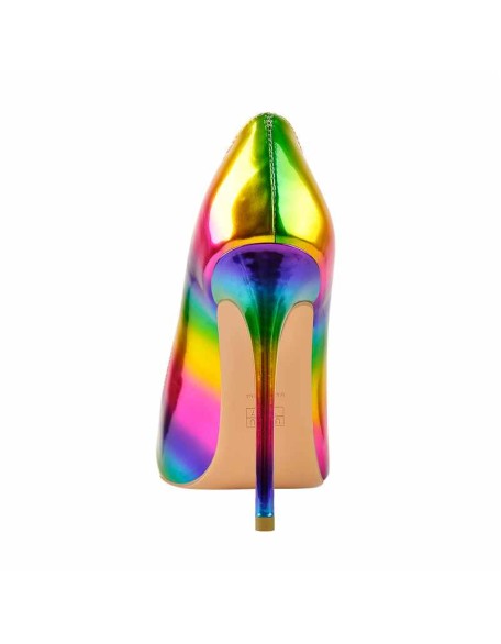 Rainbow Pointed Toe Stilettos Pumps