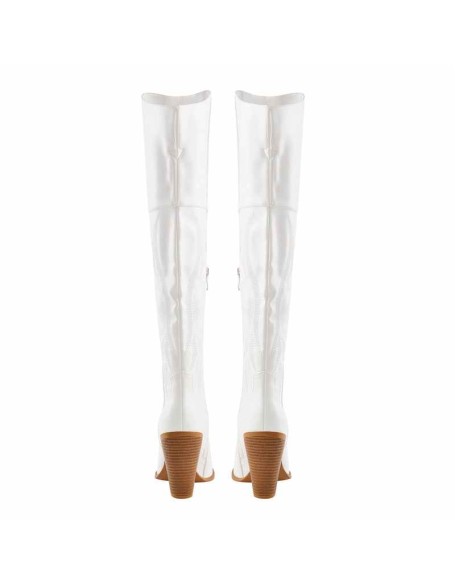 Pointed Toe Embroidery  Chunky Heel Western Boots