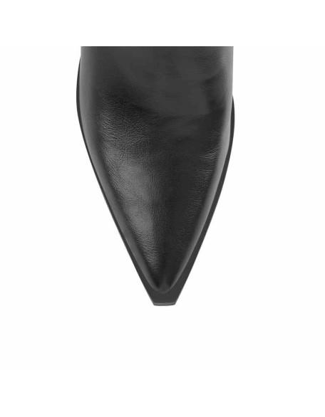 Pointed Toe Black Cowgirl Boots