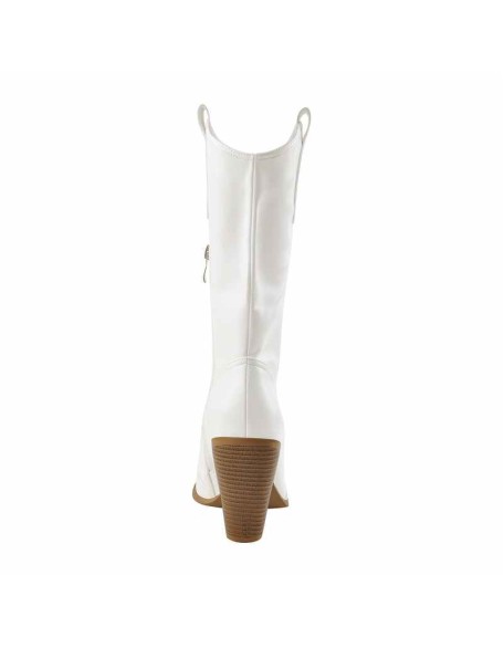 Western Zipper Round Up Mid-Calf Boots
