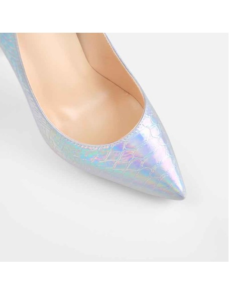 Colorful Pointed Toe Stone High Heels Stiletto Pumps