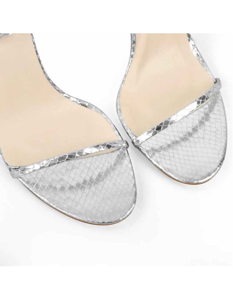 Green Round Toe Ankle High Heel Sandals