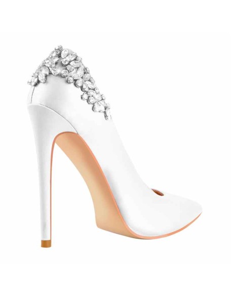 Pointed Toe Rhinestone Stiletto Pumps