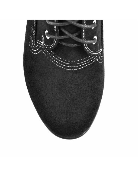 Platform Lace Up Elastic Chunky Heel Ankle Boots