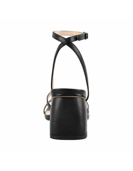 Square Toe Ankle Strap Chunky Low Heel Sandals