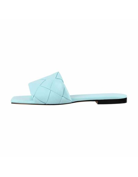 Open Toe Slip on Flat Sandals Mules