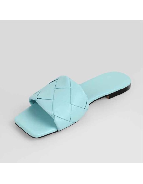 Open Toe Slip on Flat Sandals Mules