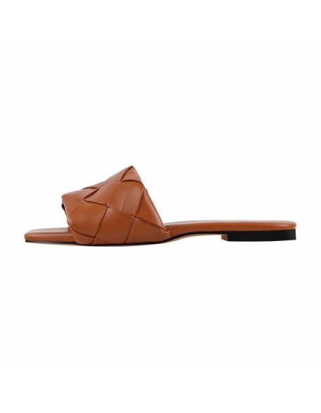 Open Toe Slip on Flat Sandals Mules