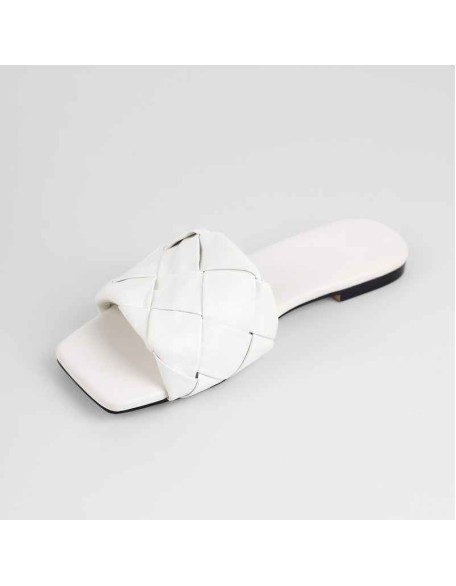 Open Toe Slip on Flat Sandals Mules