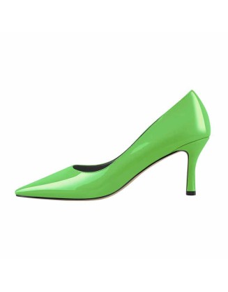 Colorful Pointed Toe Large Size Kitten Heel Daily Pumps